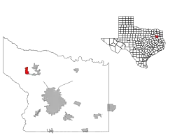 Location of Hideaway, Texas