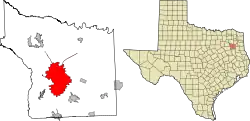 Location in Smith County and Texas