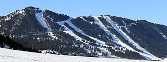 Snow King Mountain in March 2024