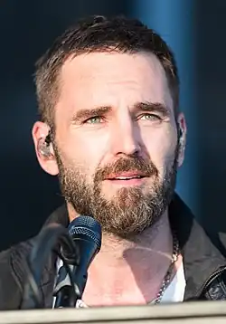 Johnny McDaid performing with Snow Patrol at Rock am Ring in 2018