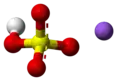 Ball-and-stick model of the component ions