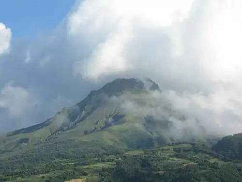 Montagne Pelée is the highest point of the island and French Région Martinique.