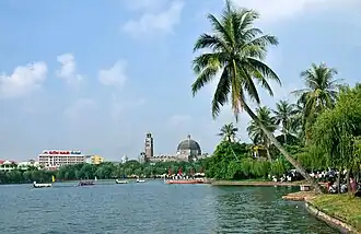 Landscape of Vị Xuyên Lake.