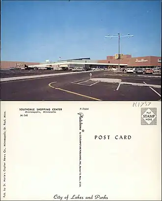 1960s postcard of the exterior