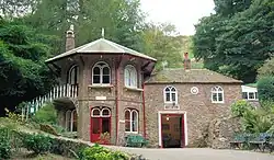 St. Ann's Well, Great Malvern, a popular café for walkers on the hills.