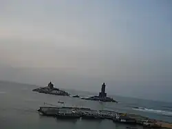 View of Vivekananda Rock Memorial from the Church