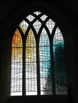 Modern stained-glass church window by Sarah Bristow