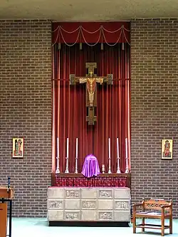 The high altar in St Michael and St George's church, c.2004.