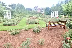 A view of one of the garden areas