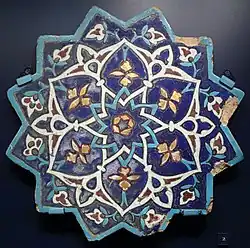 Tile from Khargird in Iran, mid 15th century