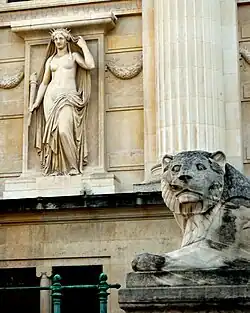 Detail: Truth and lion