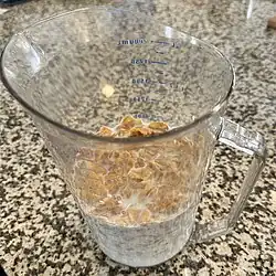 Steeping toasted cornflakes in milk