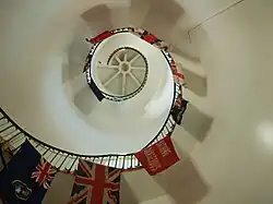 Steps inside the lighthouse