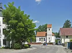 Center of Stockdorf with the Church of Saint Vitus