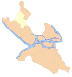 Location within Stockholm