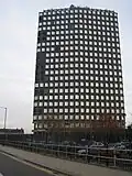 Wembley Point skyscraper, next to the North Circular Road