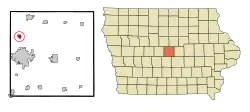 Location of Gilbert, Iowa