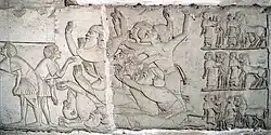 Submission of West Asiatics on the tomb of Pharaoh Horemheb at Saqqara, circa 1300 BCE. [citation needed]