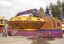 A Gravitron at Suomen Tivoli in Jyväskylä, Finland