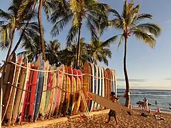 Surfboards in Waikīkī