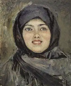 A Laughing Girl's Head (1890-1891, State Tretyakov Gallery)