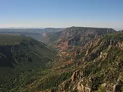 Sycamore Canyon viewed from Barney Pasture.