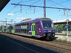 A Rhone-Alpes liveried set at Villefranche sur Saône.