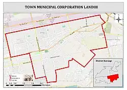 Landhi Town Map