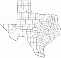 Location of Westway, Texas