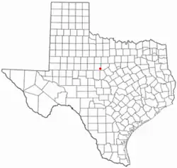 Location of Cross Plains, Texas