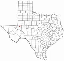 Location of Goldsmith, Texas
