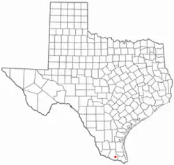 Location of La Blanca, Texas