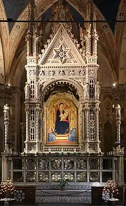 The Maestà by Bernardo Daddi (1347) housed in the tabernacle