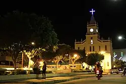 Gonçalo Gomes Plaza and Tabira Parish Church in Tabira