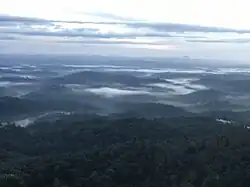 Tadiandamol Trekking starting point view from Resort