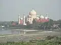 Taj Mahal and Yamuna river