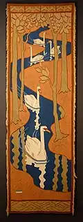 Tapestry The Five Swans by Otto Eckmann (1896–97)