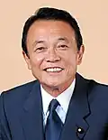 Prime minister Tarō Asō[45]