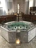 Immersion font of St. Petrus Catholic Church in Wolfenbüttel, Germany