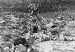 Teepee art at Dooby Lane, 1990.