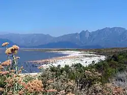 The Theewaterskloof Dam near Dennehof.