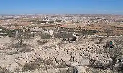 Ma'in as seen from the archaeological site