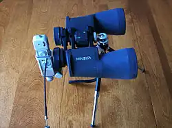 Minox BL with an 8x35 binocular for telephotography