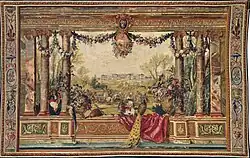 Gobelins Manufactory, Tenture des Mois ou des Maisons Royales, the month of April, 1668-1683, designed by Charles Le Brun