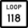State Highway Loop 118 marker