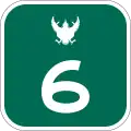 Motorway Route 6 shield}}