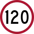 Speed limit (120&nbsp;km/h)