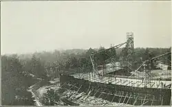 Tower Hall mid-construction