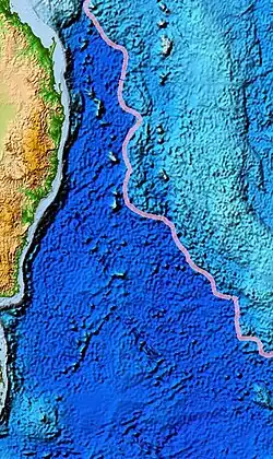 The Tasman Abyssal Plain sits between Australia and Zealandia