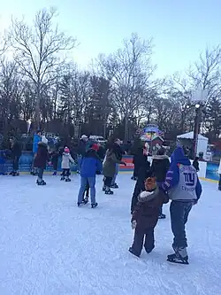 The ice rink at Van Saun Park during the Winter Wonderland event.
